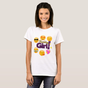 Camiseta Chica del cumpleaños (emojis)