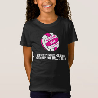 Camiseta chica del defensor del ala blanca rosada