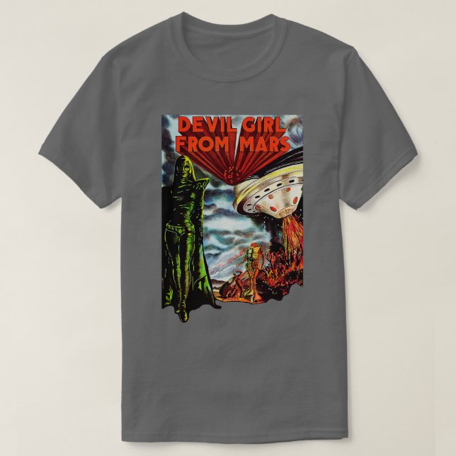 Camiseta Chica del diablo del arte de los fans clásicos del (Diseño del anverso)