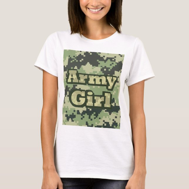 Camiseta Chica del ejército (Anverso)