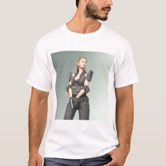 Camiseta Chica del Ejército 3 - Impresión de Arte