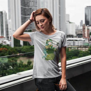 Camiseta Chica Del Ejército Con Gun Anime