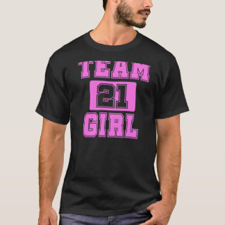 Camiseta Chica del equipo 21 Revelación de género del bebé