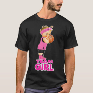 Camiseta Chica del equipo de baloncesto Baby Shower