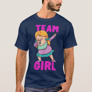 Camiseta Chica del equipo de deducción de revelación de gén