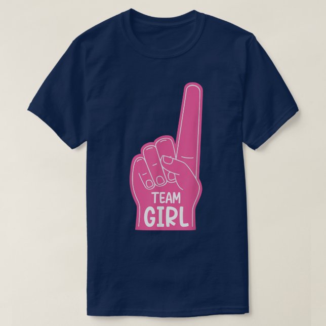 Camiseta Chica del equipo de Fiesta de Invitación de revela (Diseño del anverso)