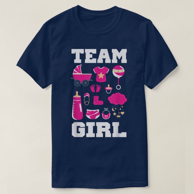Camiseta Chica del equipo de Fiesta de revelación de género (Diseño del anverso)
