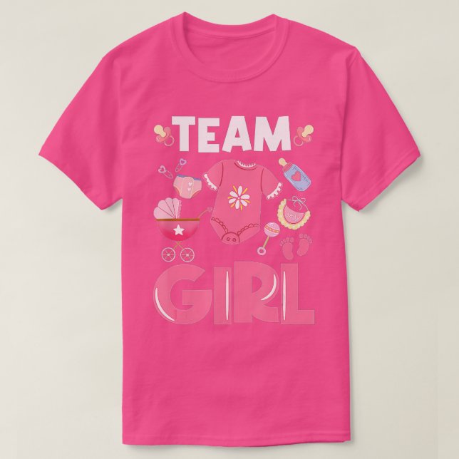 Camiseta Chica del equipo de Fiesta de revelación de género (Diseño del anverso)