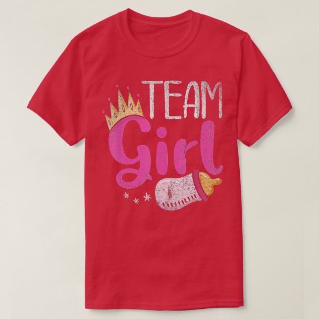 Camiseta Chica del equipo de futuros padres Invitación de b (Diseño del anverso)