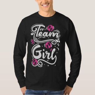 Camiseta Chica del equipo de futuros padres: revelación de