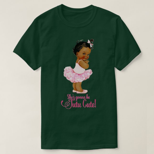 Camiseta Chica del equipo étnico Tutu Cute Ballet Team Baby (Diseño del anverso)