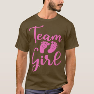 Camiseta Chica del equipo Invitación del bebé Fiesta de rev