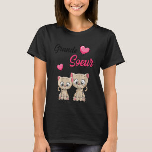 Camiseta Chica del gato Kids Big Sister 2023