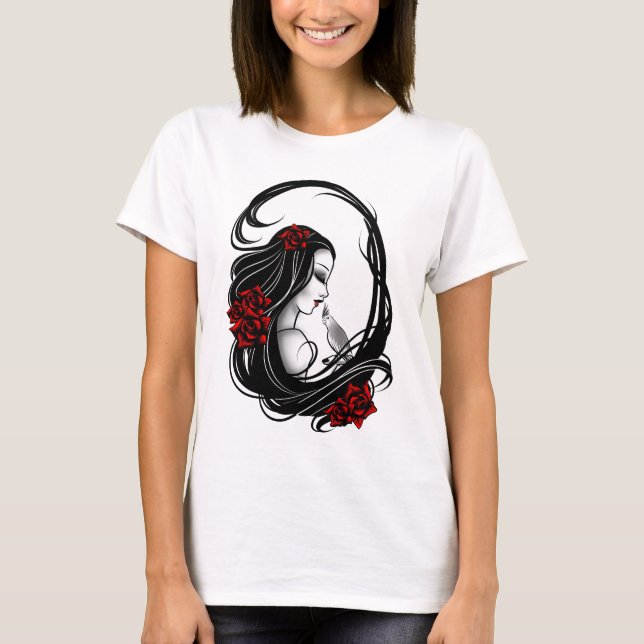 Camiseta Chica del gótico (Anverso)