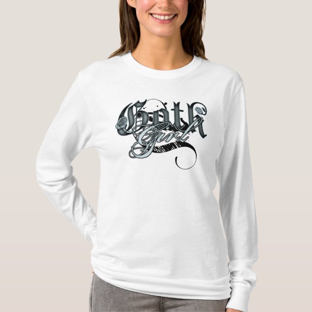 Camiseta Chica del gótico (Anverso)