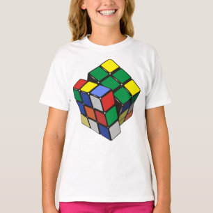 Camiseta Chica del Hombre del cubo mágico