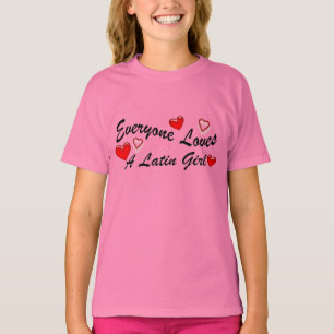 Camiseta Chica del latín de los amores
