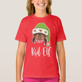 Camiseta Chica del niño mayor - Navidades