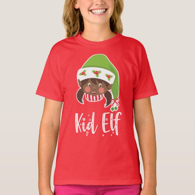 Camiseta Chica del niño mayor - Navidades (Anverso)