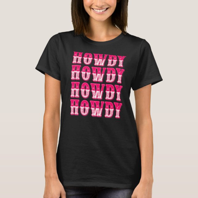 Camiseta Chica del país suroeste de Howdy (Anverso)