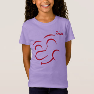Camiseta Chica del Personalizable de Cara Sonriente