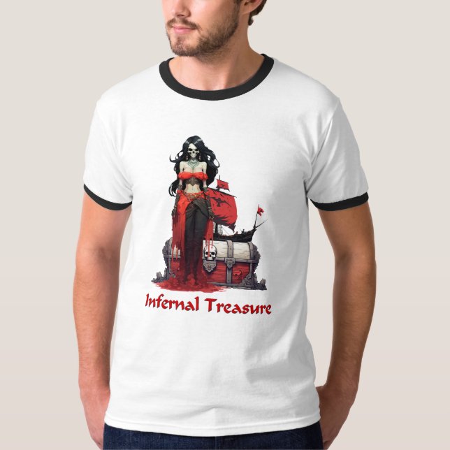 Camiseta Chica del pirata fantasma (Anverso)