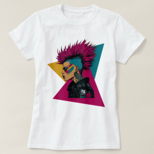 Camiseta Chica Del Punk Del País Nuevo Diseño De Rock De On