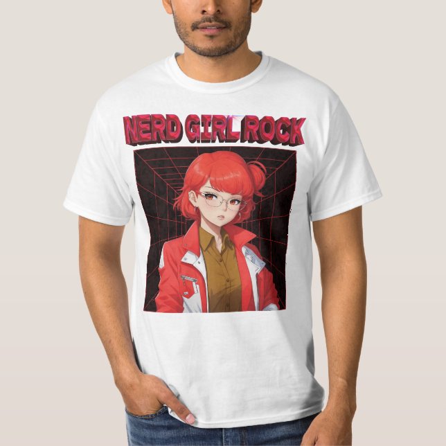 Camiseta Chica del Rock Nerd (Anverso)