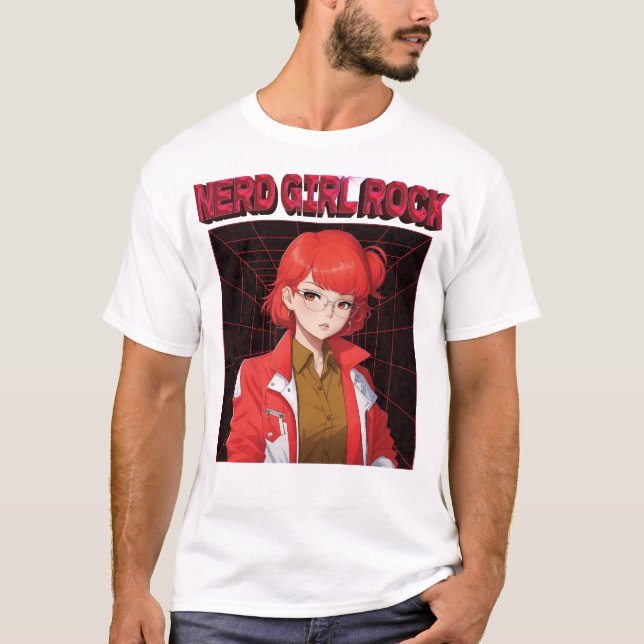 Camiseta Chica del Rock Nerd (Anverso)