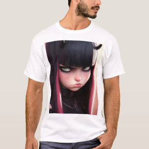 Camiseta Chica del Rocker Punk enojado