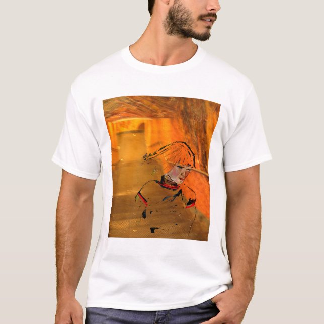 Camiseta chica del subterráneo (Anverso)