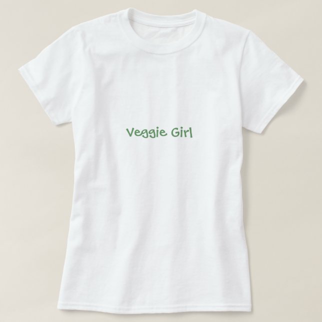 Camiseta Chica del Veggie - modificado para requisitos (Diseño del anverso)
