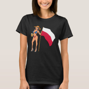 Camiseta Chica del ventilador caliente Polonia