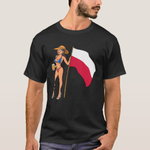 Camiseta Chica del ventilador caliente Polonia