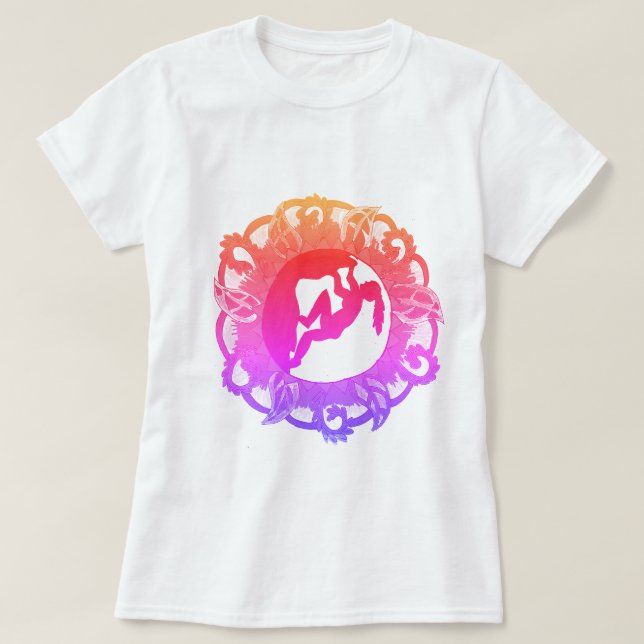 Camiseta Chica del zen de la escalada (Diseño del anverso)