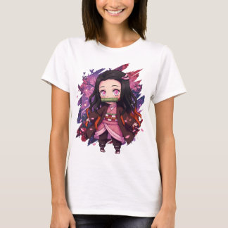 Camiseta Chica Demonio Chibi Lindo Estilo Anime – Kawaii Ja