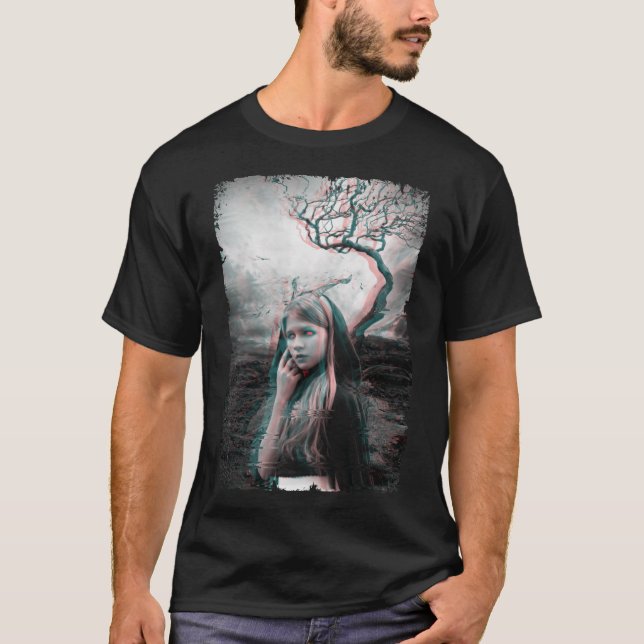 Camiseta Chica Demonio Satanismo Asombroso Arte Oscuro Esté (Anverso)