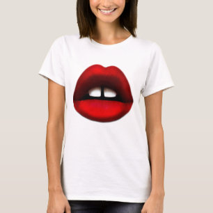 Camiseta Chica dentado de la brecha, cucharas de tanque y p
