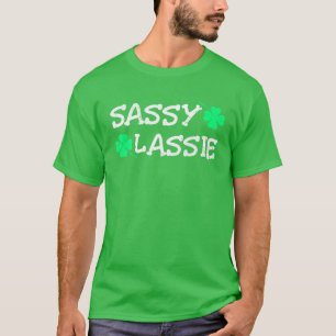 Camiseta Chica descarada divertido día de San Patricio muje