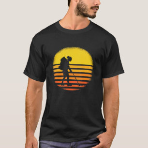 Camiseta Chica Detectora de Metal Detectorista de la Puesta