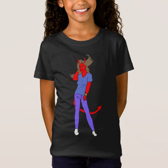 Camiseta chica diablo  (Anverso)