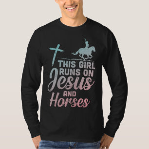 Camiseta Chica dirige a Jesús Caballos Ecuestre Cristiano d