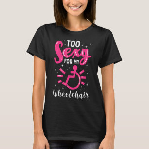 Camiseta Chica Discapacitado en silla de ruedas Leg Amputee