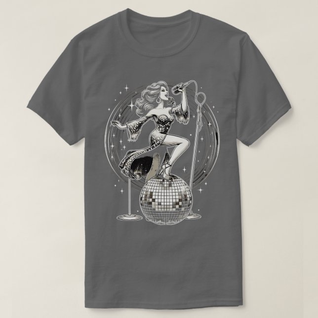 Camiseta Chica Disco Ball (Diseño del anverso)