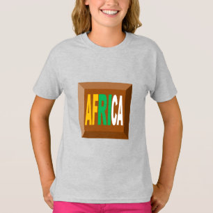 Camiseta Chica DISEÑO DE Camisetas-cenizas CHOCOLAT ÁFRICA