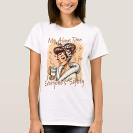 Camiseta Chica divertida de la hora del café en la mañana