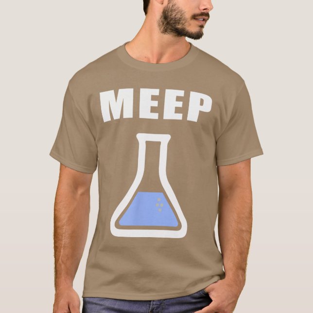 Camiseta Chica divertida de Meep Beaker experimento científ (Anverso)