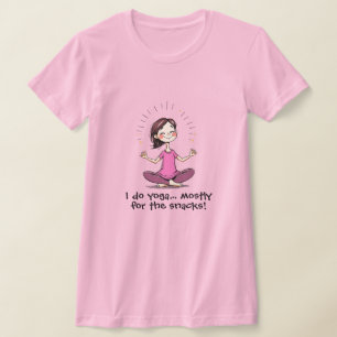 Camiseta Chica divertida de yoga