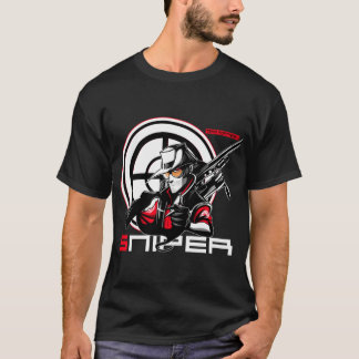 Camiseta Chica divertida francotiradora