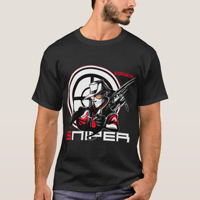 Camiseta Chica divertida francotiradora (Anverso)